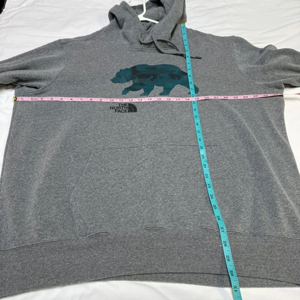 The North Face Men’s‎ Bear Graphic Hoodie XL Heather Gray EUC